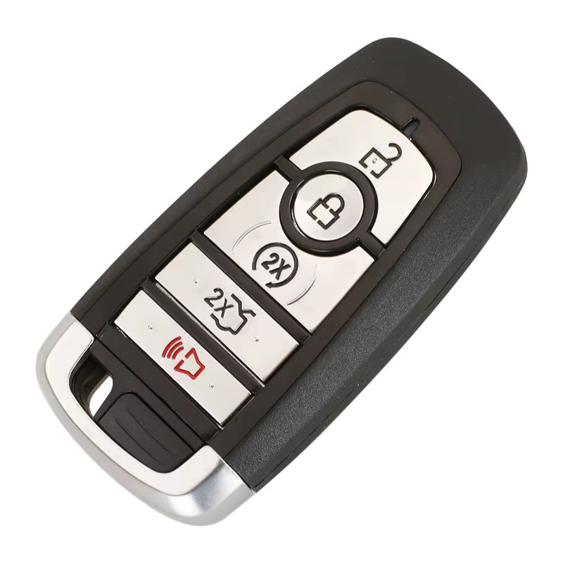 Jingyuqin Auto Schlüsselhülle für Ford Mondeo, Escape, Ranger, Fusion, Mustang, Raptor, Explorer, F150, F250, F-350, 4/5 Tasten, Farbe: Schwarz - Bild 2