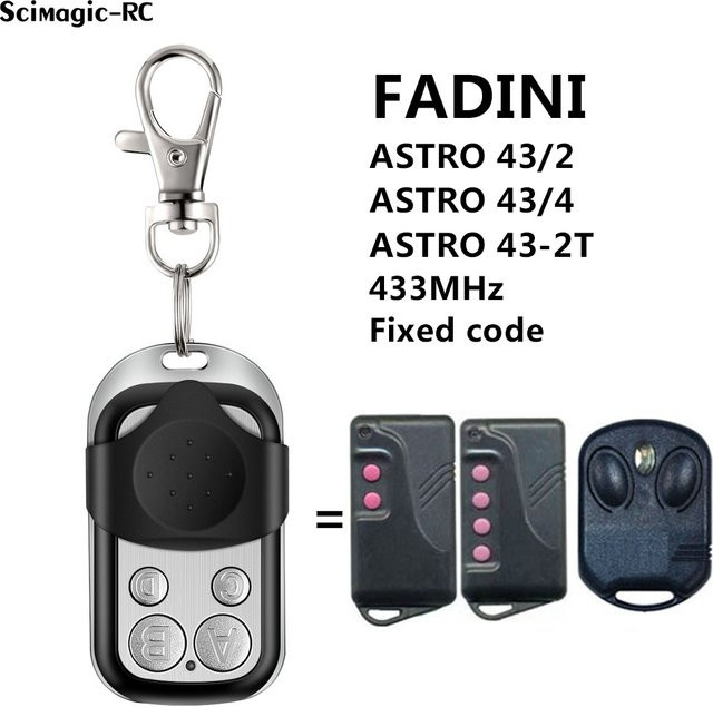 FADINI Astro-43/2 Garagentor- und Torfernbedienung als Festcode-Kopierer mit 433,92 MHz - Bild 1
