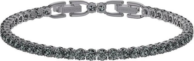 Swarovski Armband, Edelstahl, Kristall, Schwarz, Unisex - Bild 1