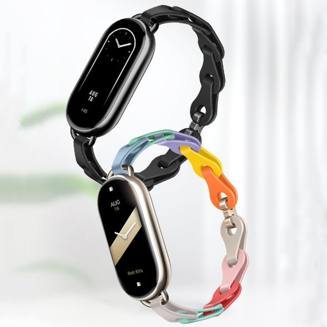 JBAILI Uhrenarmband Silikon, Xiaomi Mi Band 8/9, Unisex - Bild 1