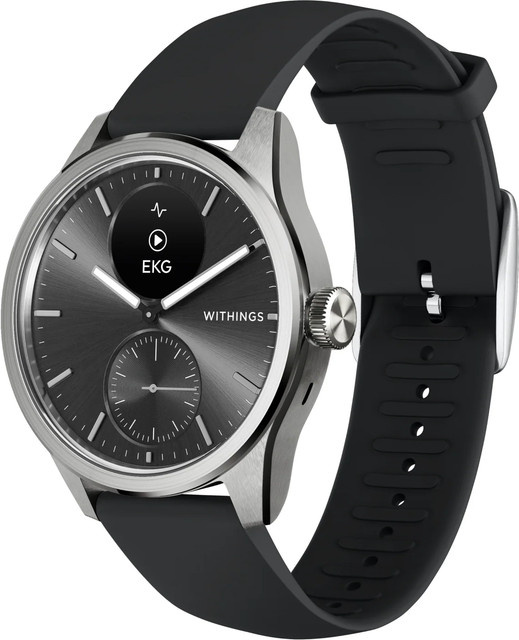 Withings Hybrid-Smartwatch, Schwarz, 42 mm, Edelstahl, Unisex - Bild 2