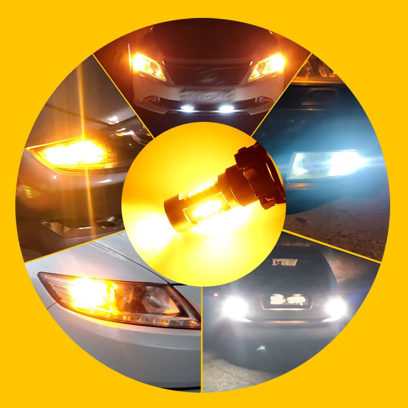 APMATAUTO 2er-Set LED Blinkerlampen PY24W PH24WY 5200s Canbus Fehlerfrei 6W 30SMD 12V - Bild 5