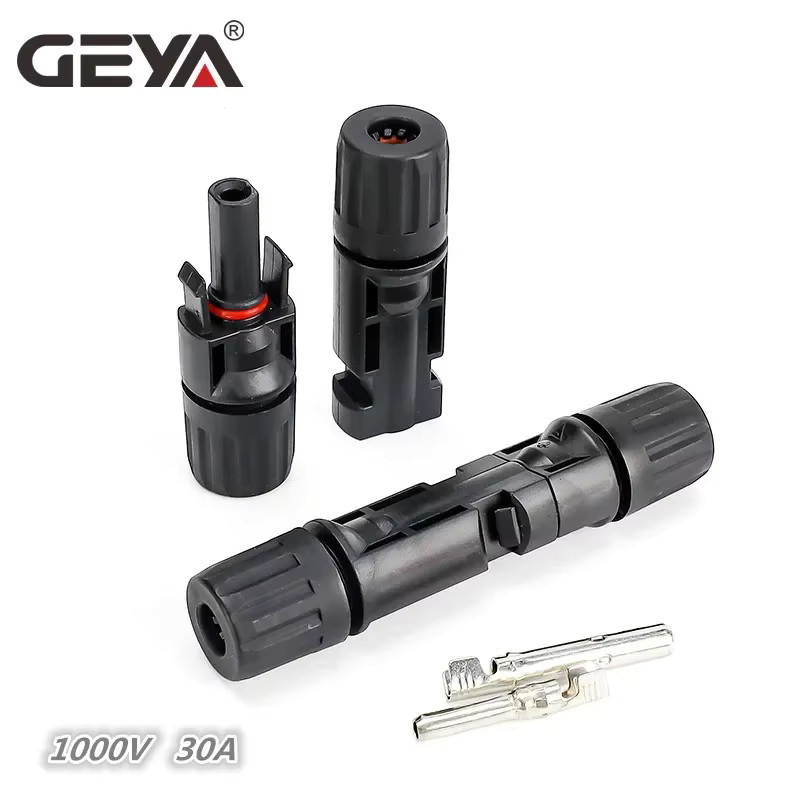 GEYA Solar-Steckverbinder Set 5 Paar Männlich Weiblich Schwarz 30A 45A für PV-Kabel 2,5/4/6mm2 1000VDC 1500VDC - Bild 2