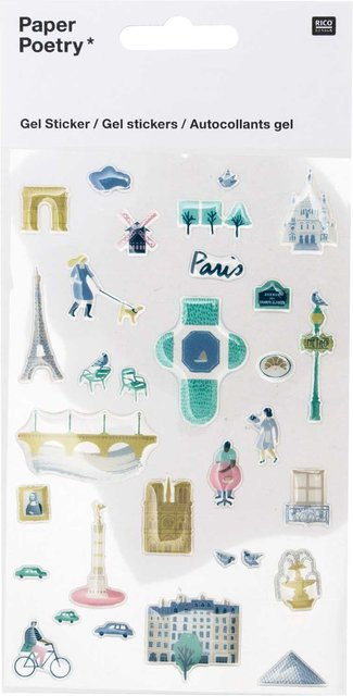 Rico Design Paper Poetry Gelsticker Paris - Bild 1