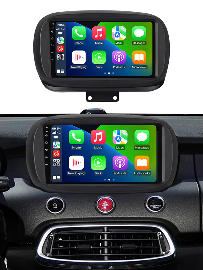 MEKEDE Autoradio mit Wireless CarPlay und Android Auto für Fiat 500X 2014-2020, Multimedia-System mit FM, Wi-Fi und Bluetooth, Schwarz - Bild 5