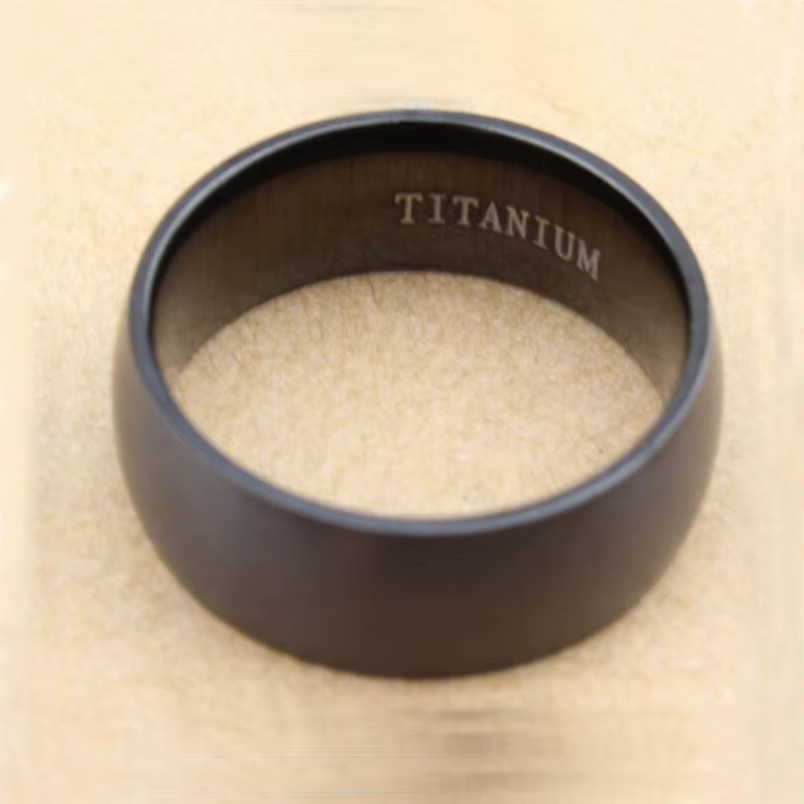 VQYSKO Ring Titan, Schwarz, Unisex - Bild 4