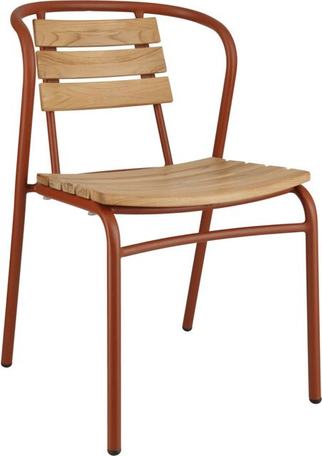 VEGA Outdoor-Teakstuhl Zolia Set aus 2 Stück, braun, stapelbar, B/T/H: 51 x 50 x 82 cm - Bild 1