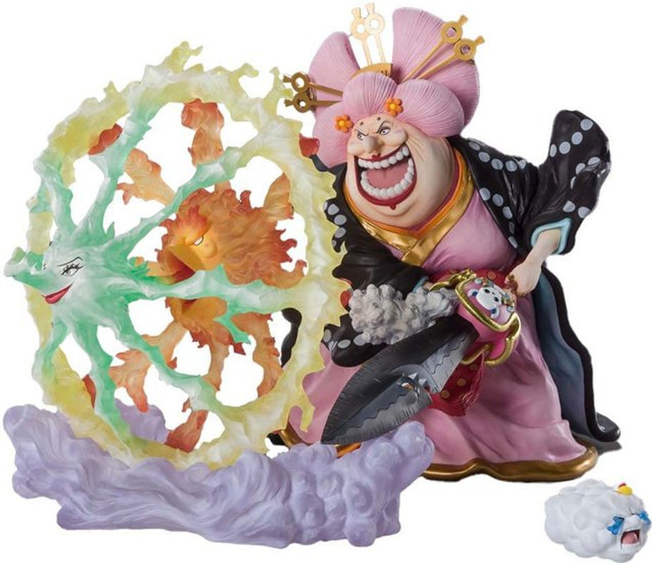 TAMASHII NATIONS FiguartsZERO ONE PIECE Fierce Charlotte Linlin Onigashima Monster Komplettfigur, Farbe: rosa/multicolor, Höhe: 31,0 cm - Bild 1
