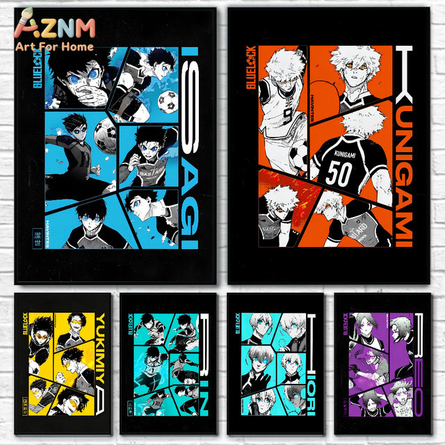 Kayou Anime Blue Lock Poster als moderner Papierdruck in Mehrfarbig für deine Wanddekoration - Bild 1
