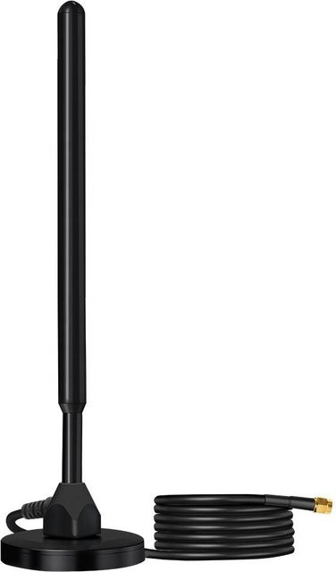 NOWEPOCH LORA Omni Antenne 868 MHz 915 MHz High Gain 5,8 dBi mit Magnetbasis und SMA Anschluss, Schwarz - Bild 1