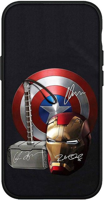 MINISO Marvel Captain America Shield Handyhülle für iPhone, Samsung Galaxy, Xiaomi Redmi und weitere Modelle, Natur - Bild 1