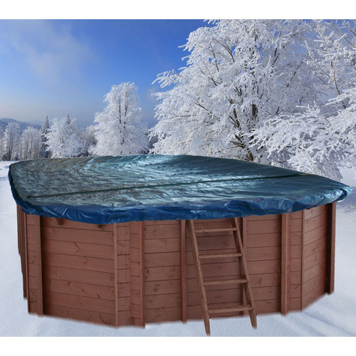 INTERLINE Poolabdeckung Spruce in Blau mit Netz, L x B: 6,40 x 4,00 m - Bild 2