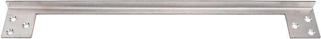 KaiSai Türriegel-Schutzplatte aus Edelstahl in Silber für außenschwingende Türen, L-förmige Türverstärkung, Breite: 27,93 cm - Bild 1