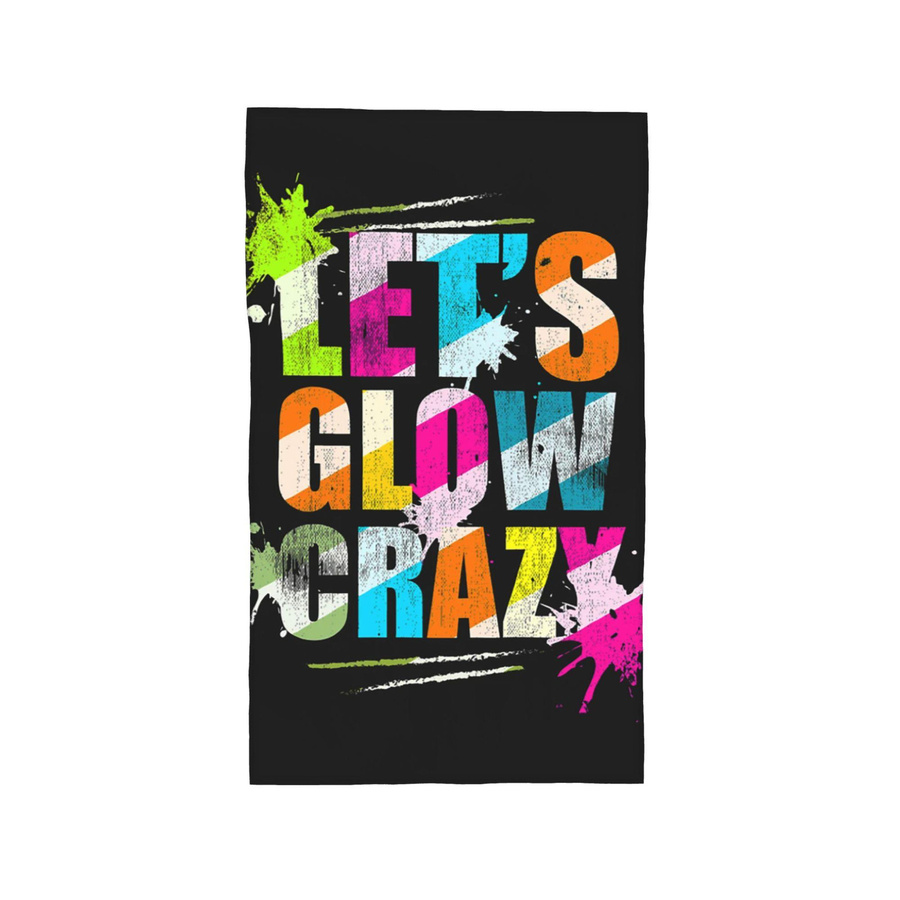 Ka Chen Muxi Baumwollhandtuch Let's Glow Crazy Neon Partylicht Weiß, Breite: 30 cm, Höhe: 60 cm - Bild 4