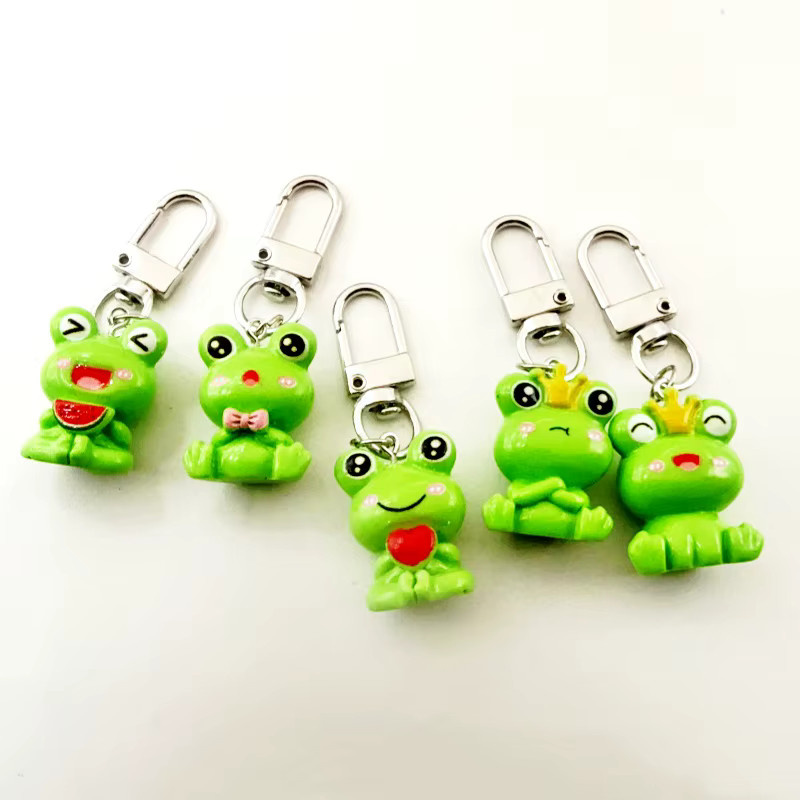 5 Stück Frosch-Schlüsselanhänger - Bild 2