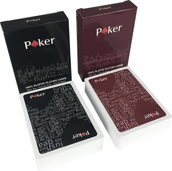Polymer Pokerkarte Texas Hold'em, 2-teiliges Set, ab 12 Jahren - Bild 1