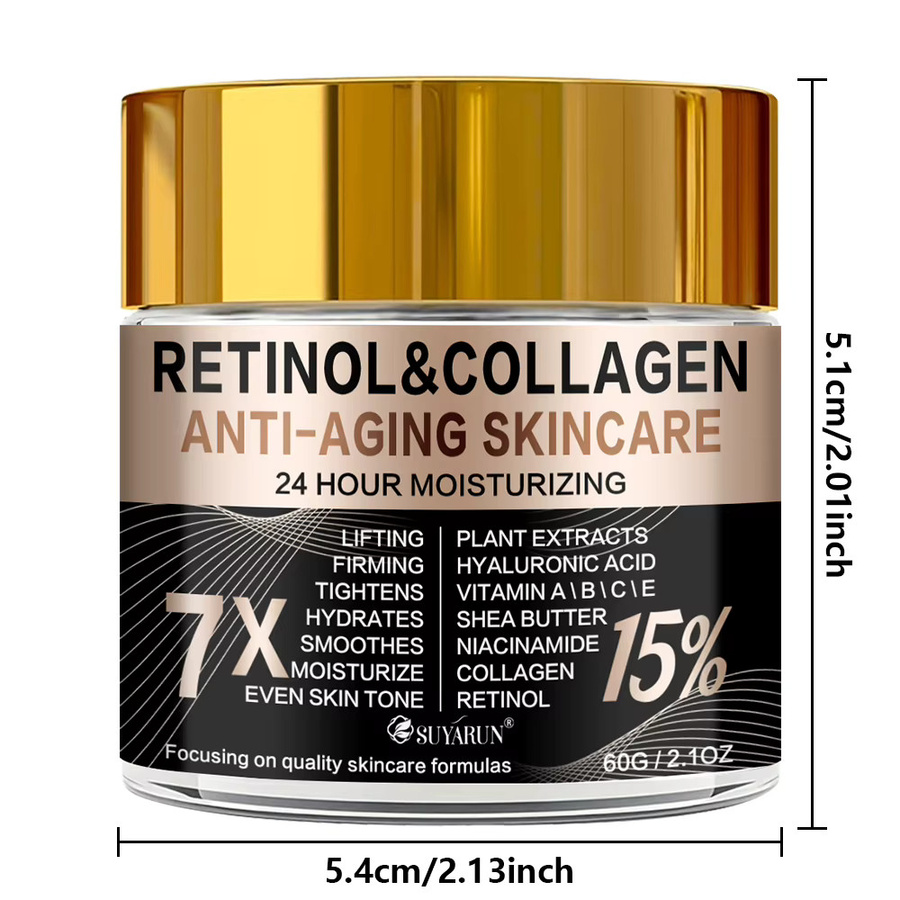 SUYARUN Retinol-Kollagen Gesichts- und Augencreme, Reife Haut - Bild 3