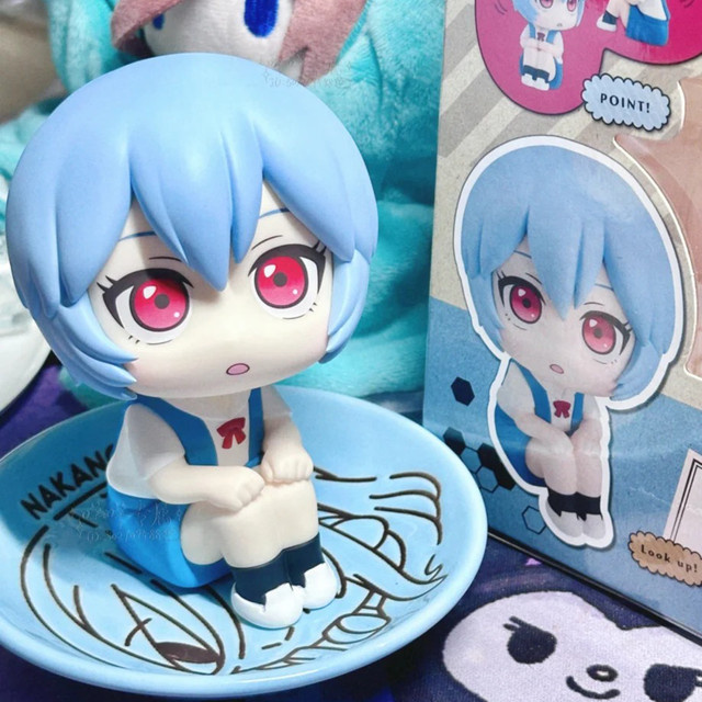 Bandai Neon Genesis Evangelion EVA Ayanami Rei Asuka LookUp Q-Version Modell, Puppe, Kunststoff, Bunt / Mehrfarbig - Bild 1