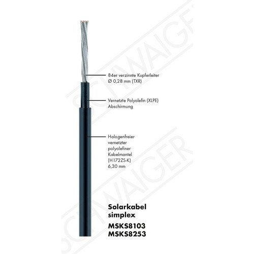 SCHWAIGER Silikon-Kupfer-Kabel in Schwarz, 250 m - Bild 3