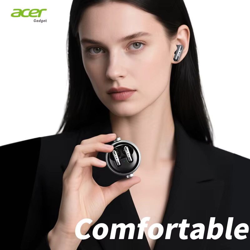 Acer Ohr576 Kabellose Bluetooth In-Ear Kopfhörer mit Geräuschunterdrückung und Ladeetui in Schwarz - Bild 4