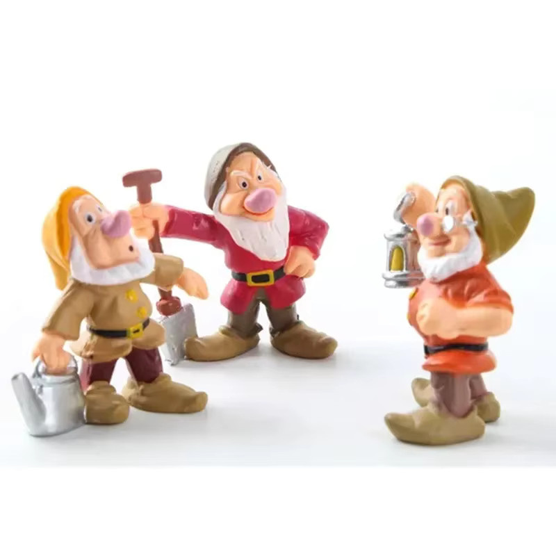 Bandai Disney Prinzessin Schneewittchen und Die Sieben Zwerge, Puppen, 8-teiliges Set - Bild 1