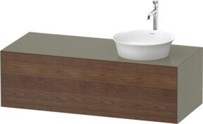 Duravit Waschtischunterschrank White Tulip in Weiß Hochglanz, B/T: 130 x 55 cm - Bild 1