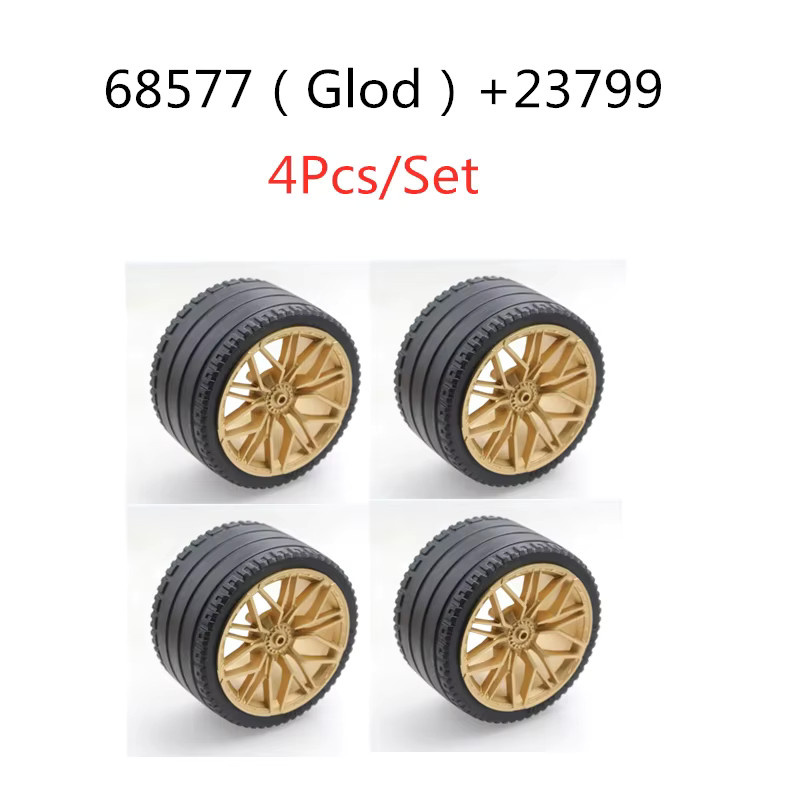 GSF Bausteine Rad und Reifen für Supercar, 4-teiliges Set - Bild 2