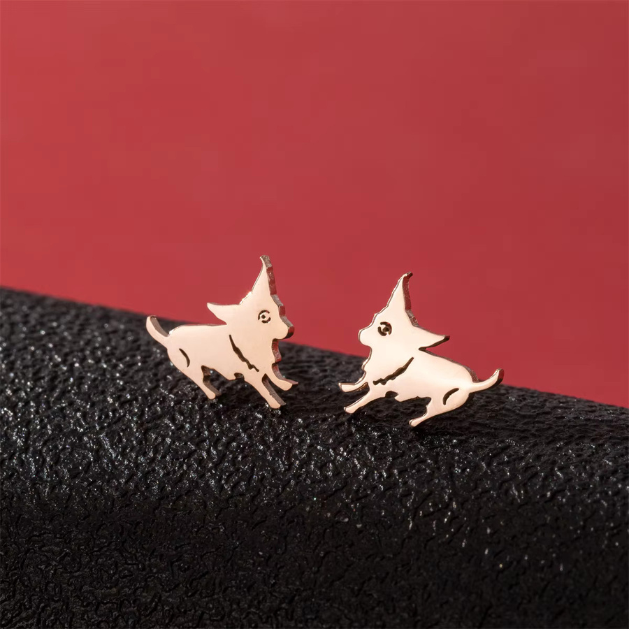 SMJEL Ohrstecker Edelstahl, Kinder, Hund Tier - Bild 1