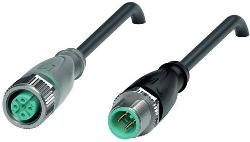 Pepperl+Fuchs 240783-100002 Sensor-Aktor-Steckverbinder konfektioniert in Schwarz-Grau mit 4 Polen und 5m Kabellänge - Bild 1