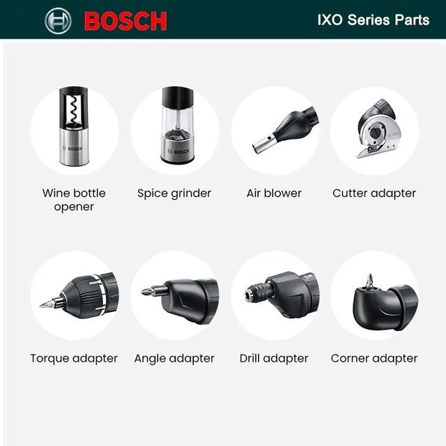 Bosch IXO Eckbohrschneider Adapter für IXO 6 und IXO 7 in Schwarz - Bild 1