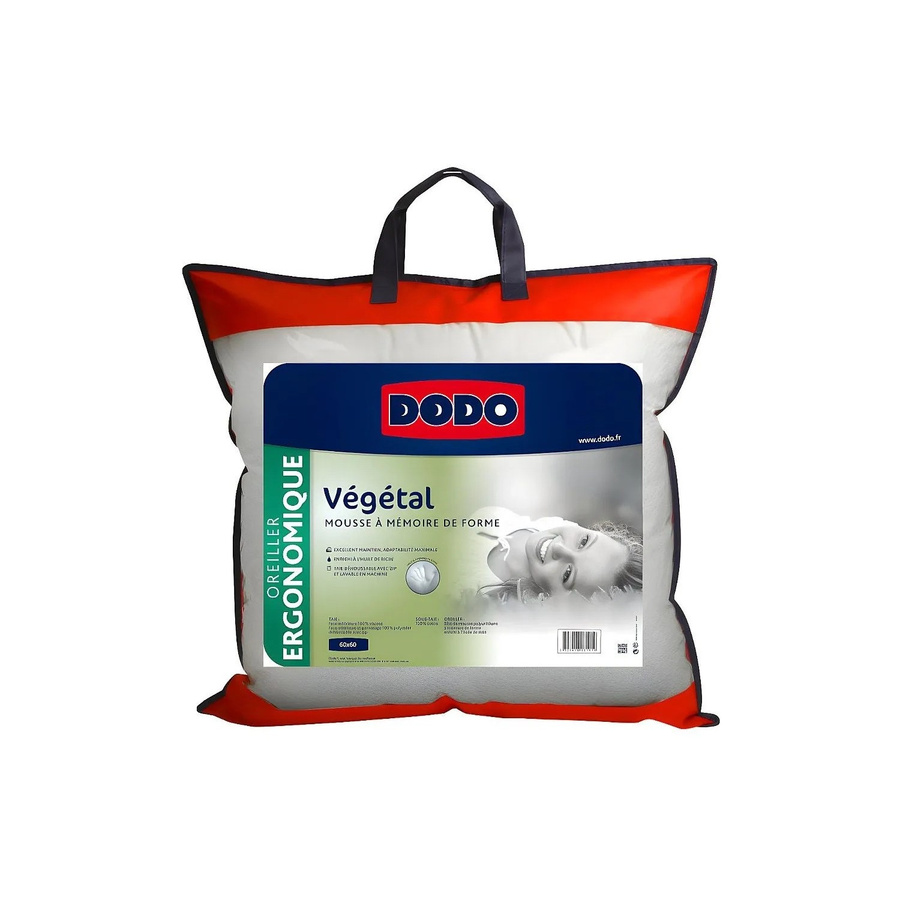 DODO Kopfkissen Vegetal aus Memory Foam, Weiß, B/T/H: 60 x 60 x 60 cm - Bild 2