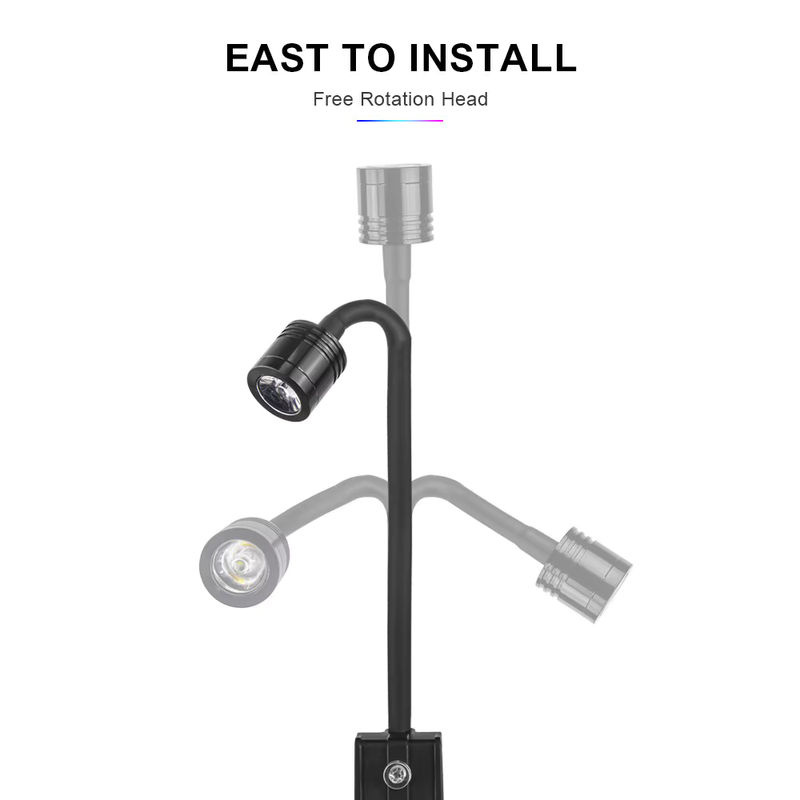LZJV LED-Aquariumbeleuchtung für Pflanzenwachstum in Schwarz mit USB-Anschluss und Clip-On-Halterung - Bild 5