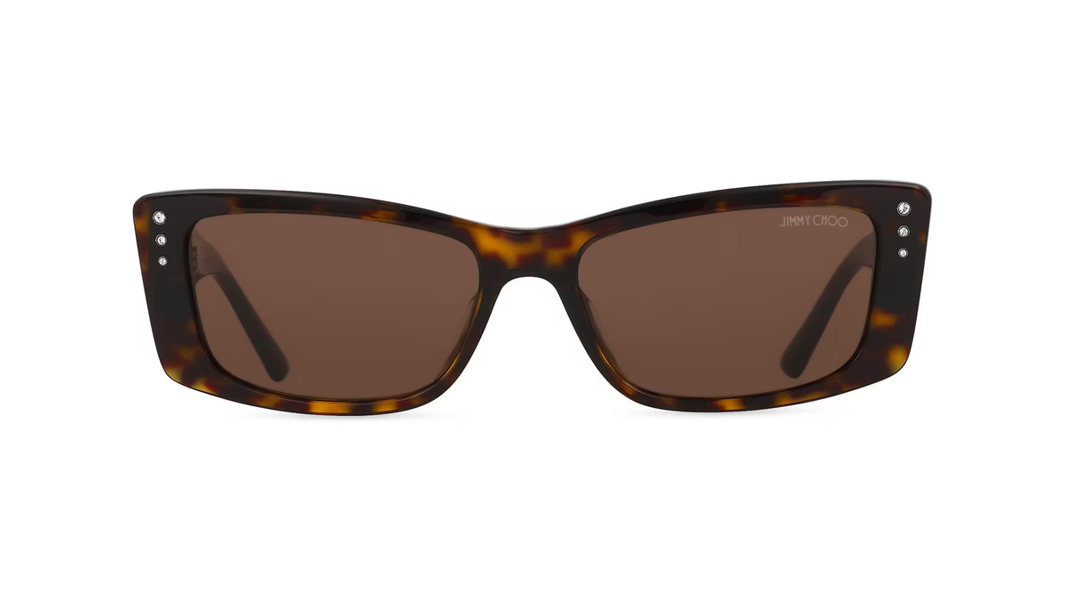 Jimmy Choo 0JC5002BU Sonnenbrille Damen, Vollrand, Quadratisch, Acetat, braun - Bild 1