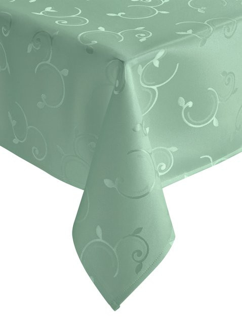 Dohle Tischdecke mit floralem Muster in Grün, pflegeleicht und abwischbar, 100% Polyester - Bild 1