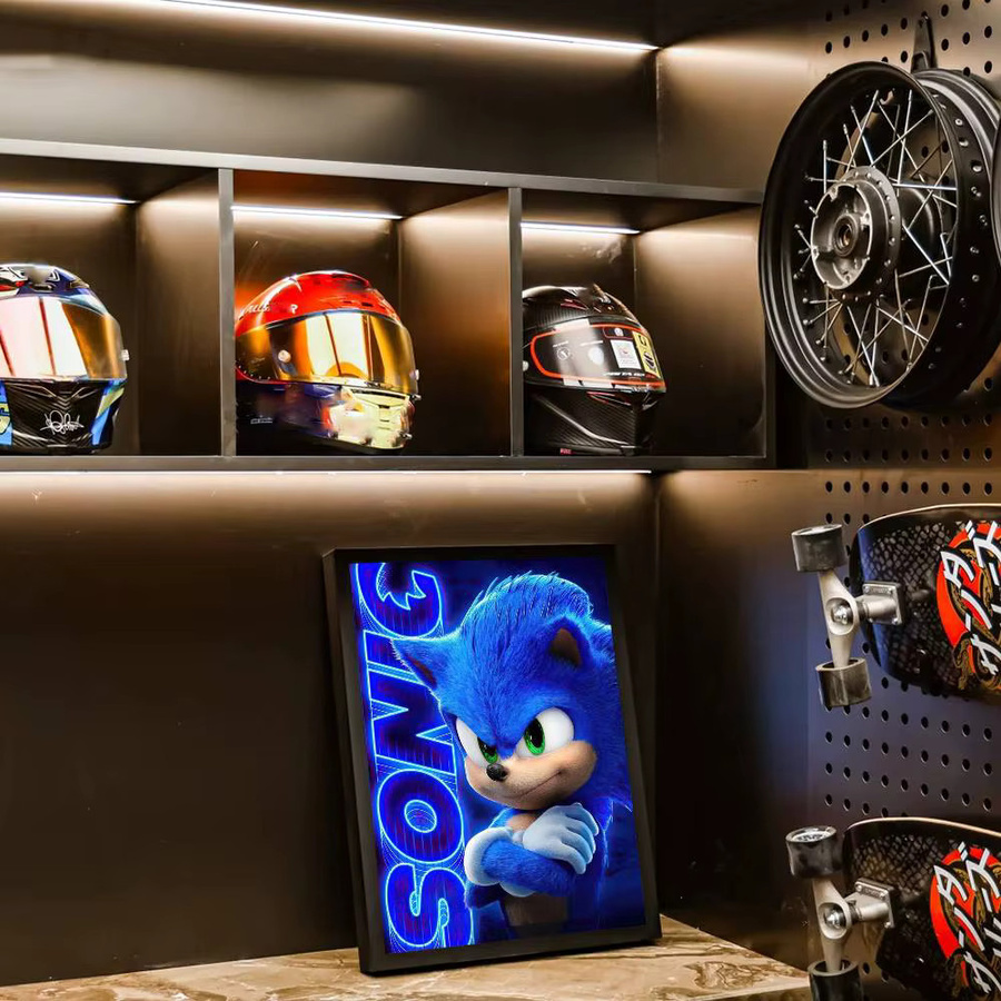 Kayou Sonic the Hedgehog 3 Poster Kunstdruck im Anime-Stil, Mehrfarbig - Bild 5