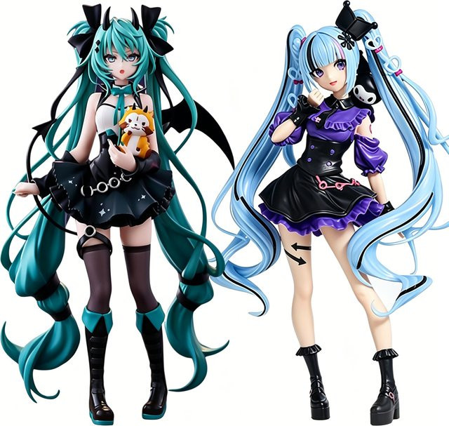 Bandai Hatsune Miku Actionfigur, Stehende Pose, 21cm, ab 12 Jahren - Bild 1