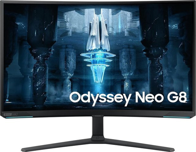 Samsung Odyssey Neo G8 4K UHD Gaming Monitor mit 31,5 Zoll, Mini-LED, 240 Hz und 1 ms Reaktionszeit, HDMI und DisplayPort - Bild 1