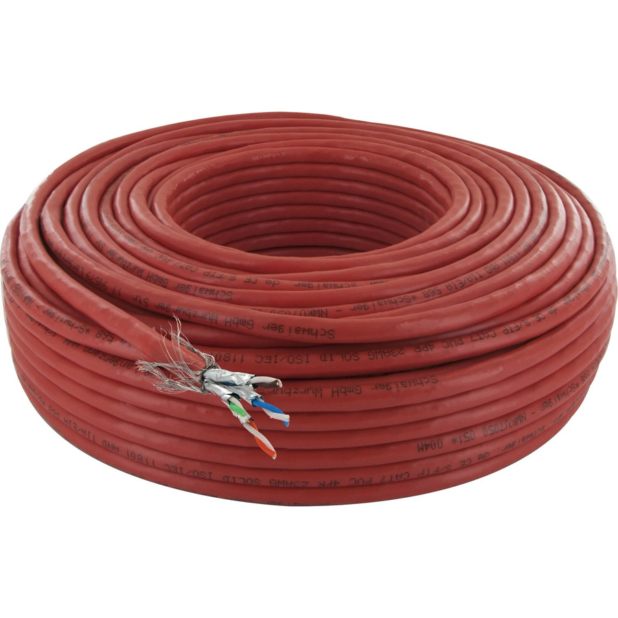 Schwaiger CAT7 S/FTP Netzwerkkabel unkonfektioniert, orange, 50 m - Bild 3