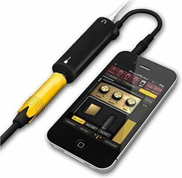 Gitarren Link Kabel Adapter für Audio Interface und Effektpedale in Schwarz - Bild 1