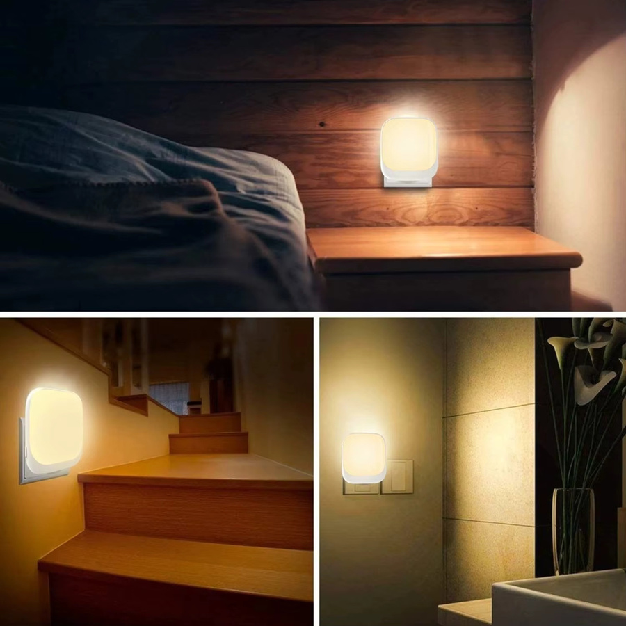 Ouelico LED Nachtlicht mit Dämmerungssensor in Weiß für Schlafzimmer und Flur - Bild 3