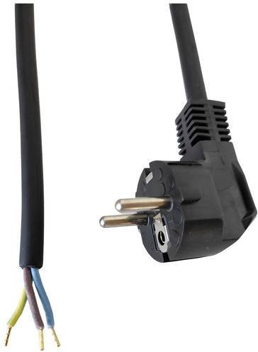 HELU Strom Netzkabel Schwarz 5m - Bild 1