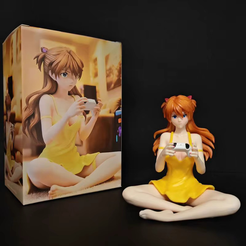 Bandai Asuka Sitzende Pose Anime-Figur, Einzelfigur, 11,5cm - Bild 3