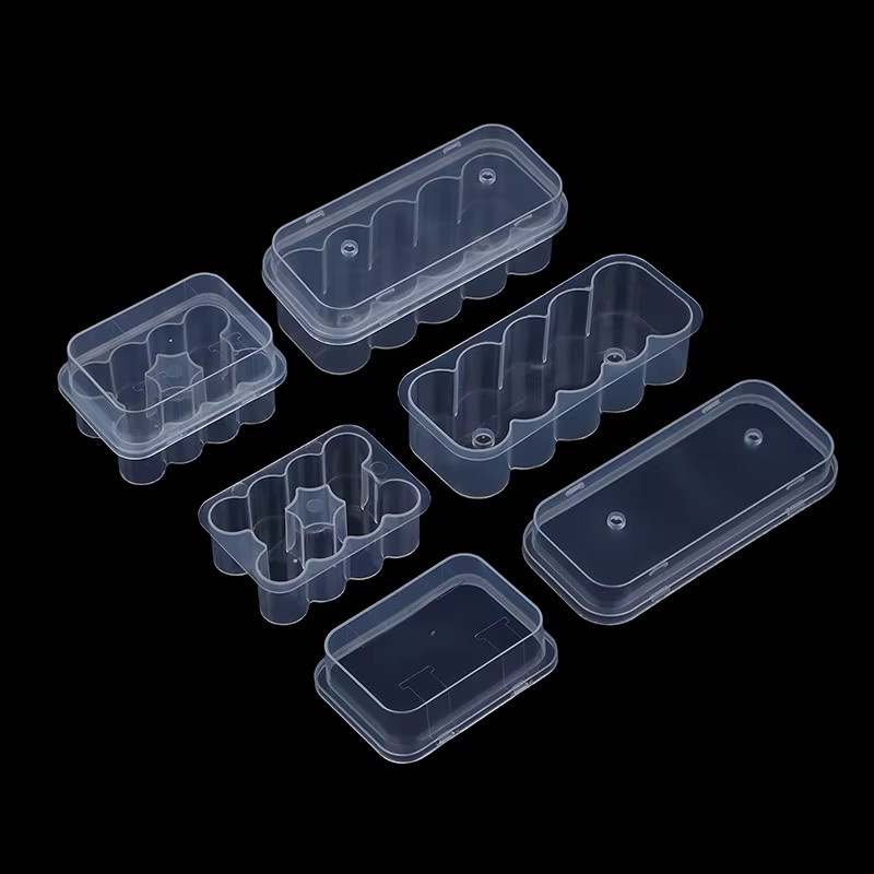 10er Set Transparente Kunststoff Mikroröhrchenbox für 3ml und 5ml Fläschchen zur Aufbewahrung - Bild 2