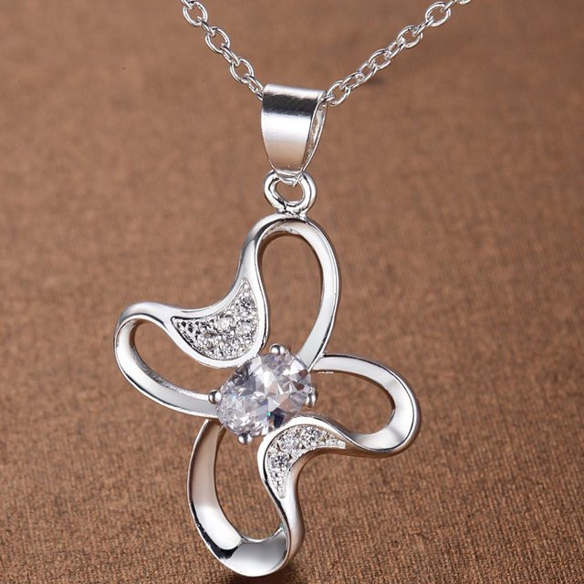 SAY Halskette 925 Silber, Zirkonia, Damen - Bild 1