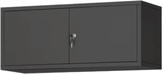 DELUKE Schrankerweiterung aus Stahl in Anthrazit, B/T/H: 90 x 40 x 90 cm - Bild 1