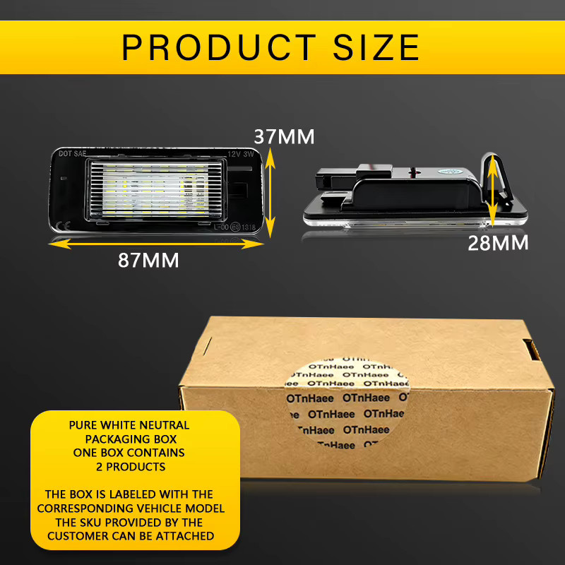 2er-Set LED Kennzeichenbeleuchtung für Opel Astra J Sports Tourer und Zafira Tourer C - Bild 5
