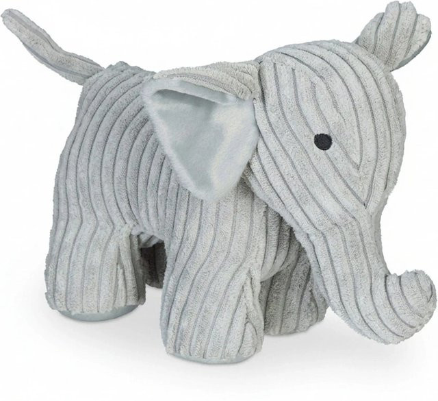 Relaxdays Türstopper Elefant aus Polyester in Grau, H x B x T: 38 x 22 x 14 cm - Bild 1