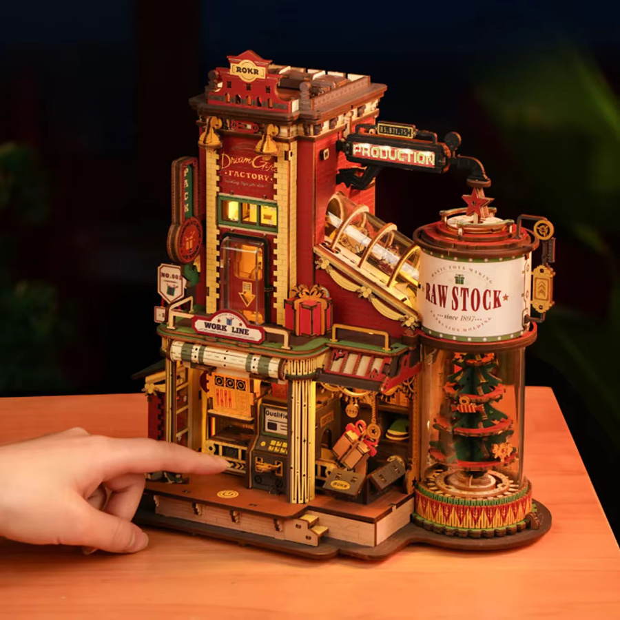 ROKR Dream Gift Factory, 3D Holzpuzzle, Holz-Musikbox - Bild 3