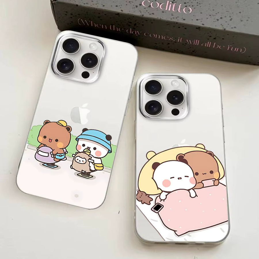 Transparente D-DUDU B-BUBU Handyhülle für Apple iPhone 11 bis iPhone 17 Pro Max, Plus, stoßfest und weich - Bild 2