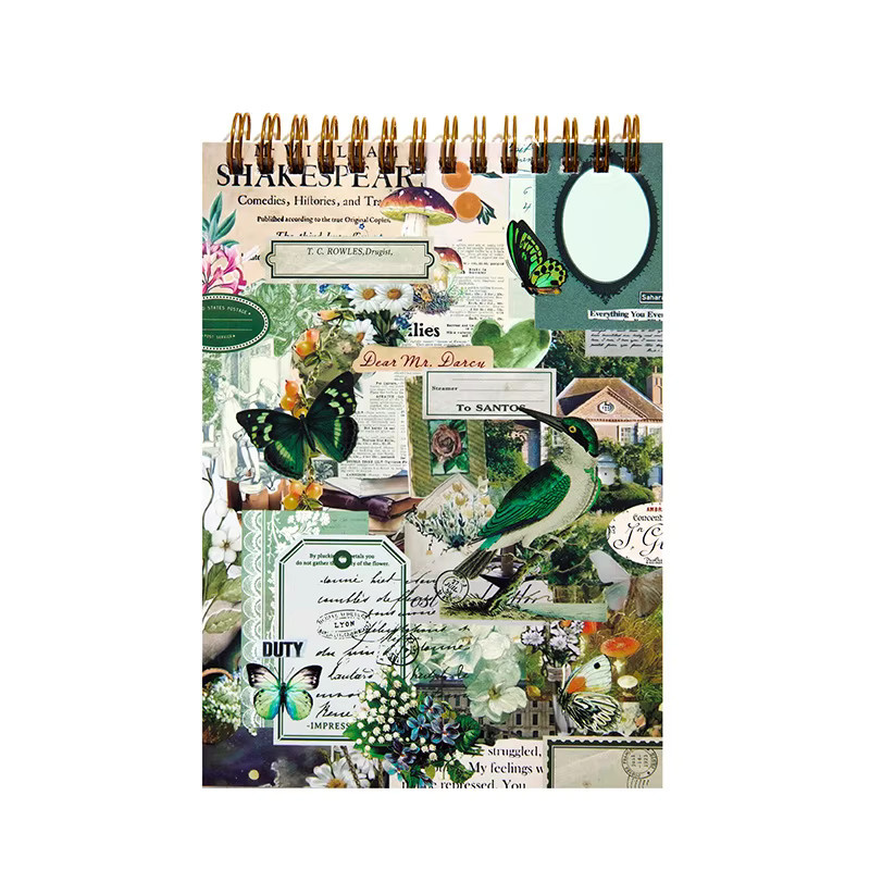 50 Stück Retro Aufkleber mit Multi-Mustern für Journal, Scrapbook und DIY Dekoration in Multicolor - Bild 2